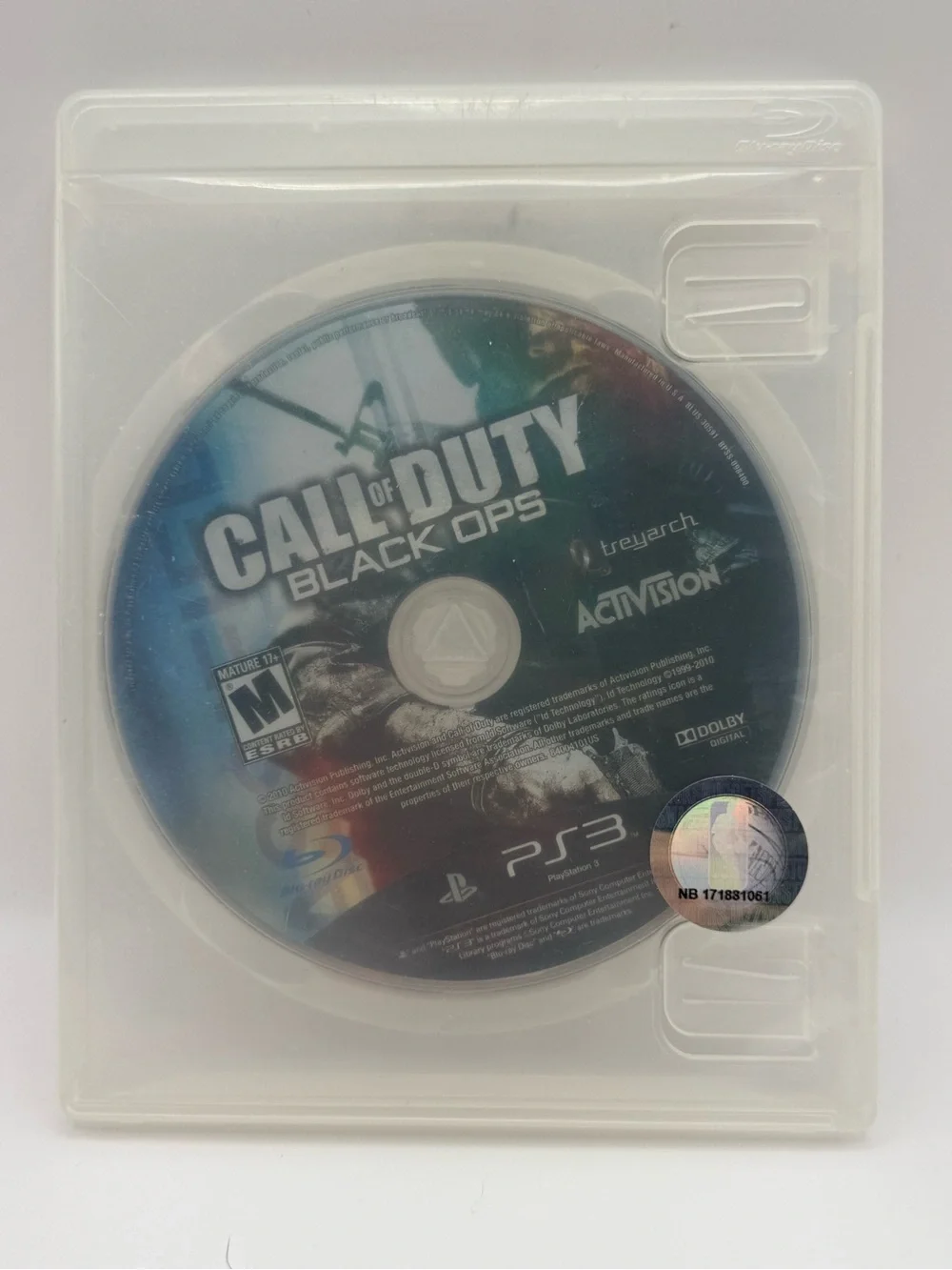 Call of Duty: Black Ops PS3 Game Disc - Activision (Black, Blue)